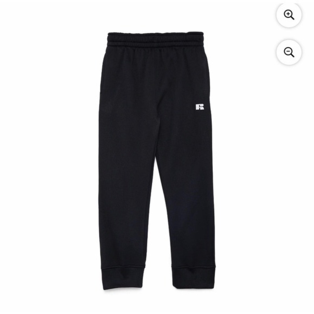 Russell Athletic Boys' Fleece Joggers – Black – Size Medium (8) – NWT